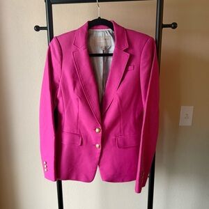 Banana Republic Fuchsia Blazer with Gold Buttons